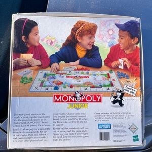 Monopoly Board game Junior 1996